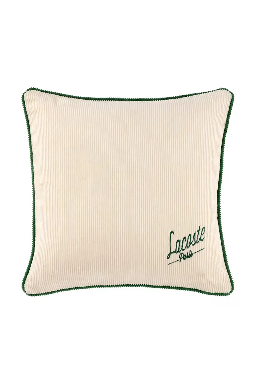 Lacoste Памучна калъфка за възглавница L VELVET Ivoire 45 x 45 cm