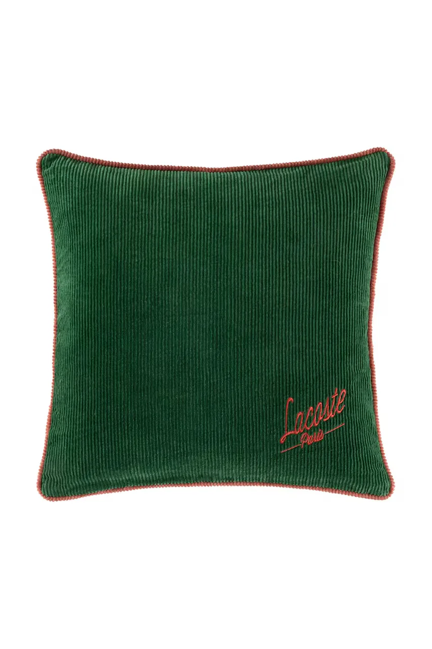 Lacoste Памучна калъфка за възглавница L VELVET Vert 45 x 45 cm