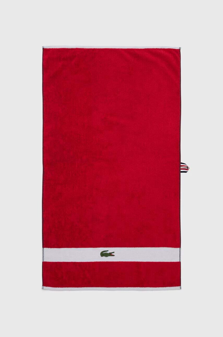 Lacoste Памучна кърпа L Casual Rouge 55 x 100 cm