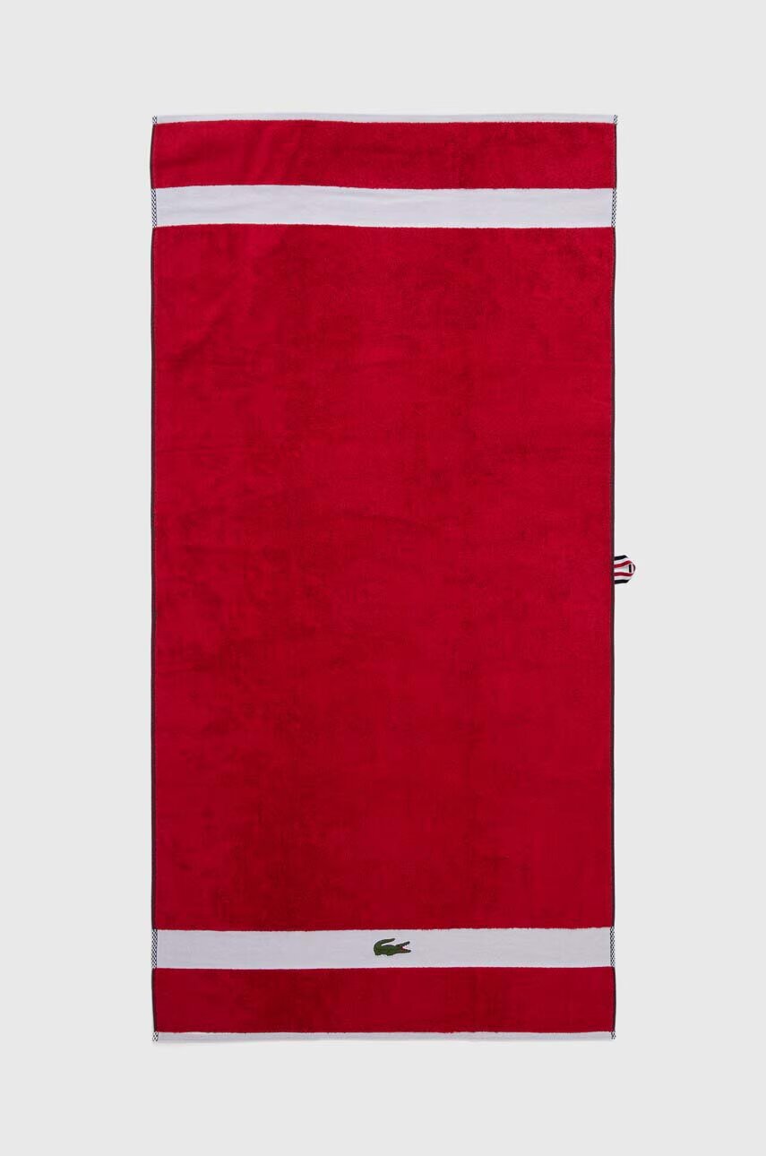 Lacoste Памучна кърпа L Casual Rouge 70 x 140 cm