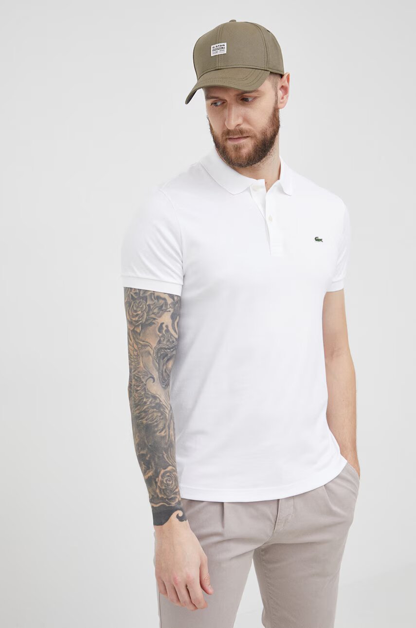 Lacoste Памучна тениска с яка
