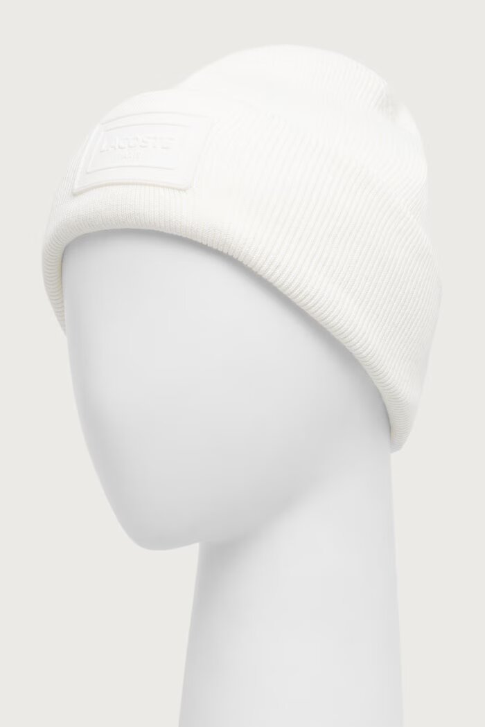 Lacoste шапка от памучна материя бяла RB9885
