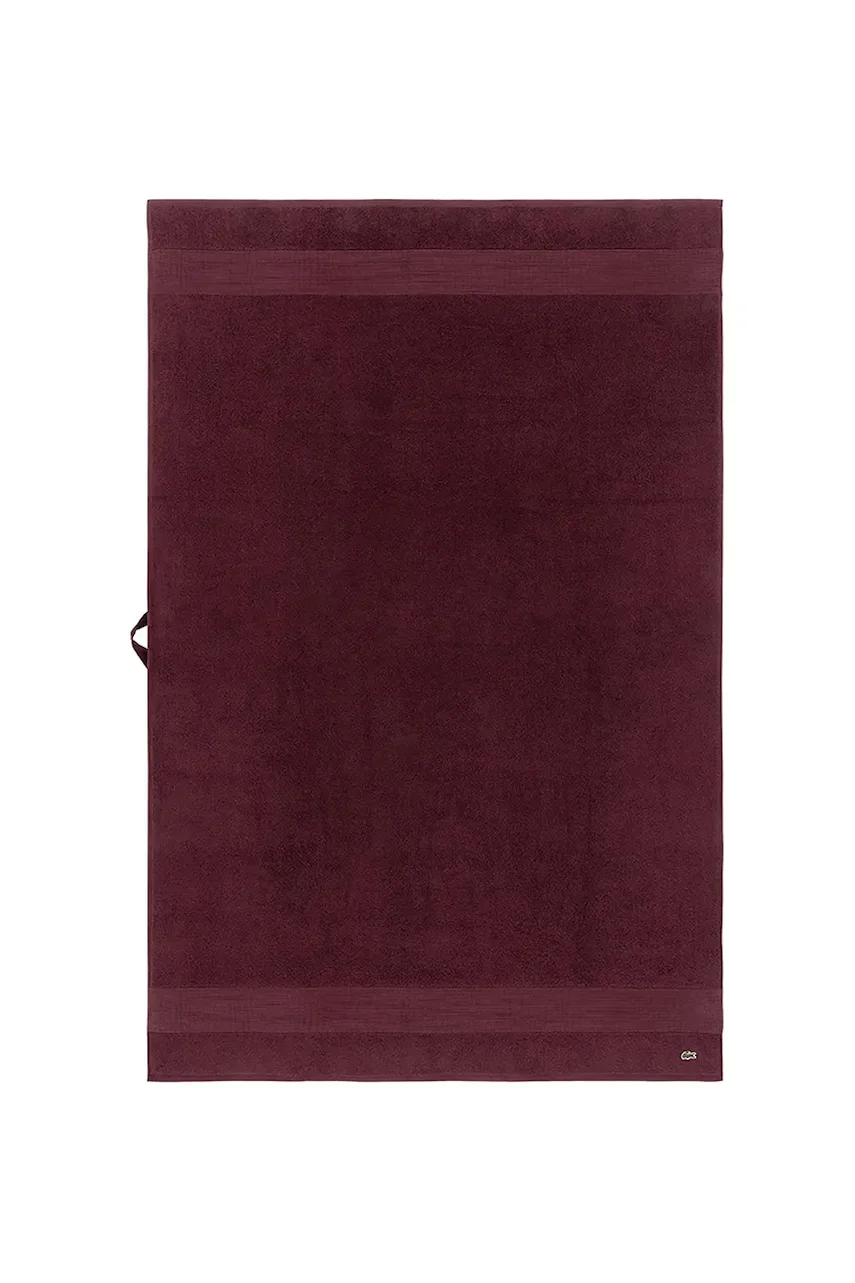 Lacoste Средна памучна кърпа L LECROCO Bordeaux 100 x 150 cm