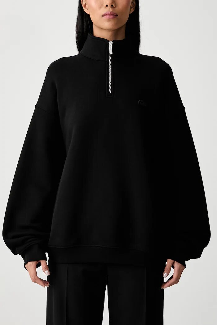 Lacoste суичър от памук черен SH7759