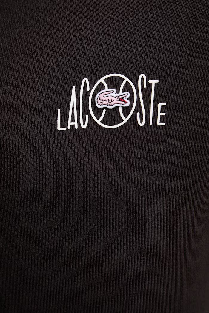 Lacoste суичър с качулка мъжки от памук кафяв SH2196