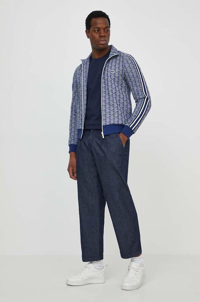 Lacoste тениска basic мъжка от памук тъмносиня TH7318