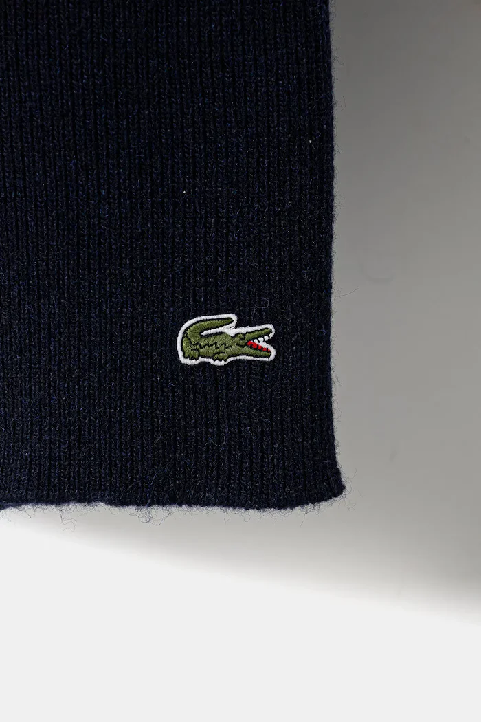 Lacoste Вълнени шапка и шал в тъмносиньо RB5385