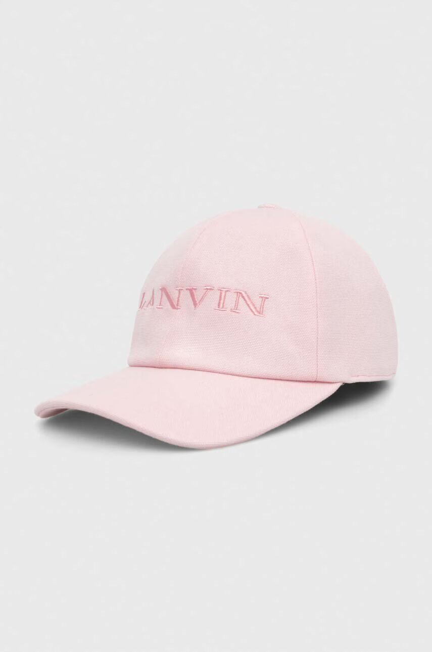 Lanvin Памучна шапка с козирка