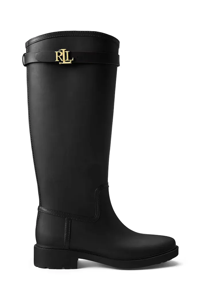 Lauren Ralph Lauren Гумени ботуши Portiah в черно 802980678001
