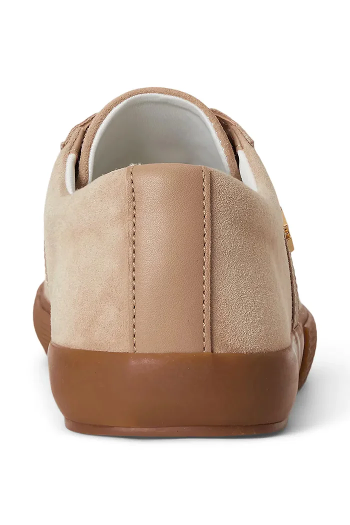 Lauren Ralph Lauren Janson II маратонки дамски от кожа бежови 802868344008