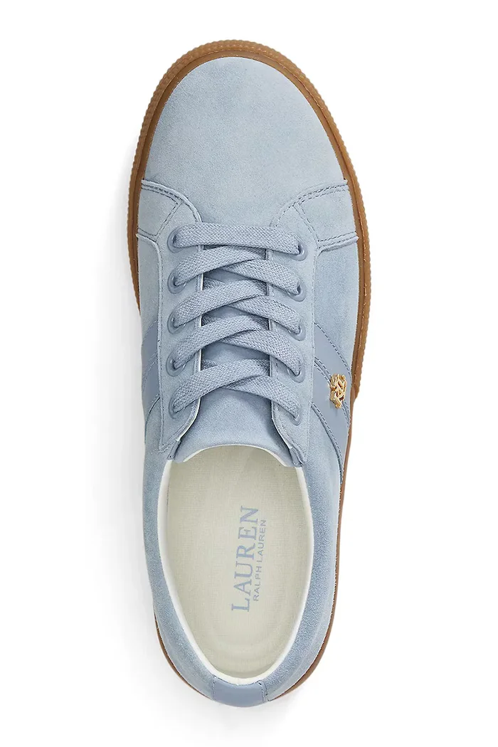 Lauren Ralph Lauren Janson II маратонки дамски от кожа сини 802868344005
