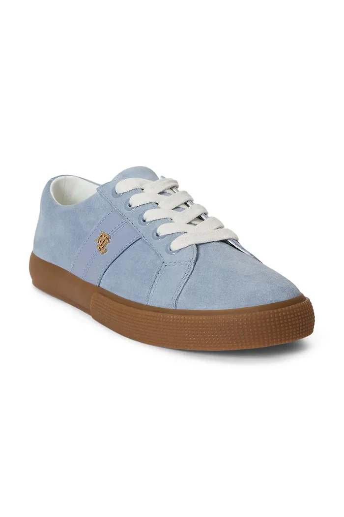 Lauren Ralph Lauren Janson II маратонки дамски от кожа сини 802868344005