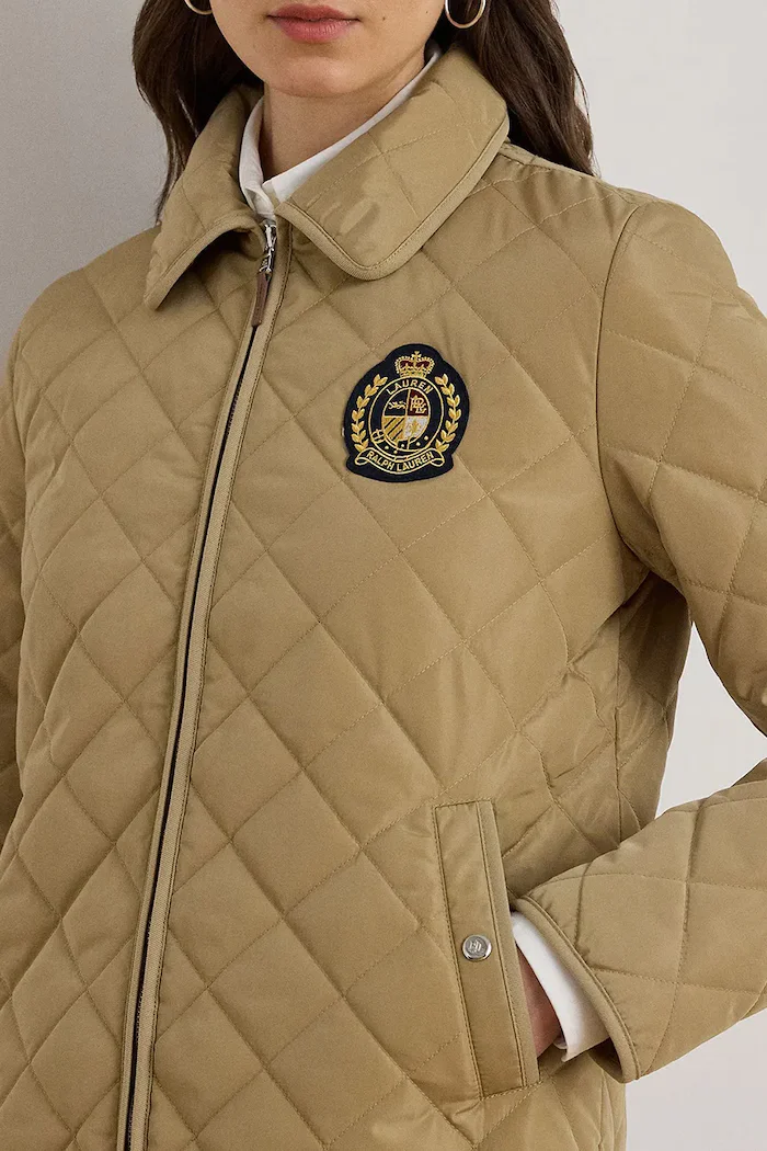 Lauren Ralph Lauren капитонирано яке дамско бежово 297979539