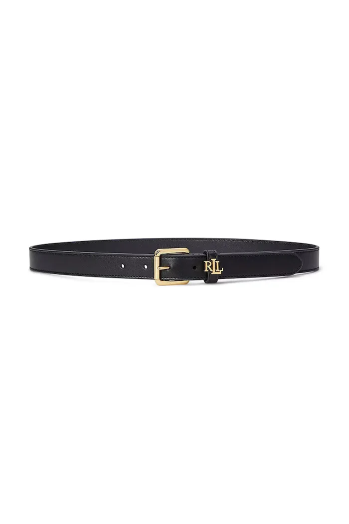 Lauren Ralph Lauren колан дамски от кожа черен 412968763