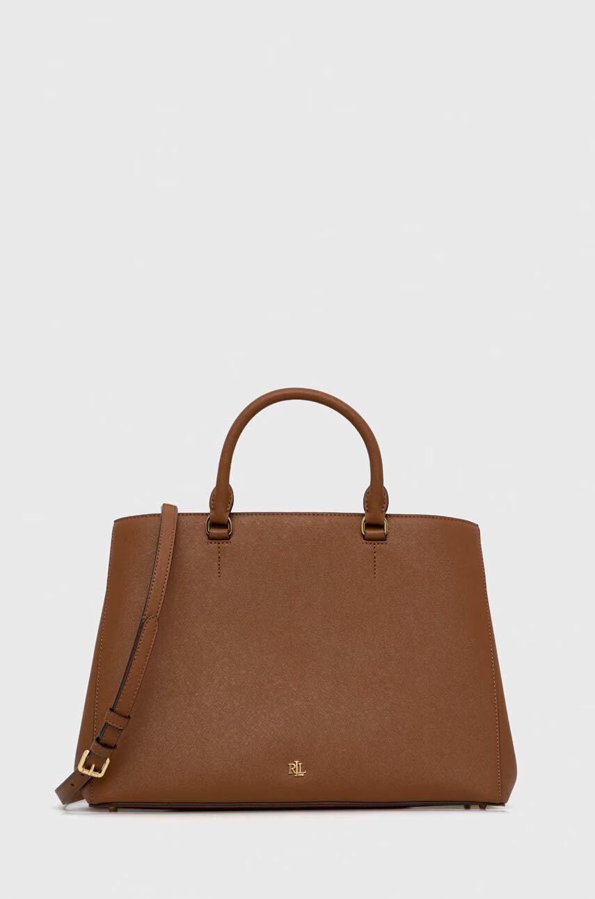 Lauren Ralph Lauren Кожена чанта Lauren Ralph