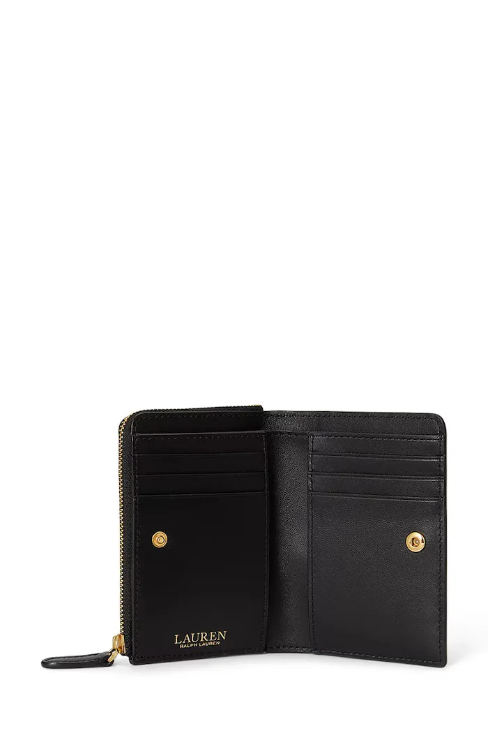 Lauren Ralph Lauren портфейл дамски от кожа черен 432P16735
