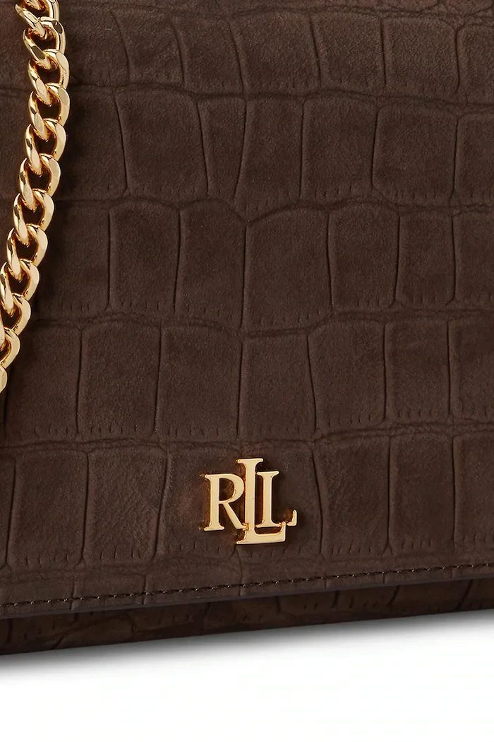 Lauren Ralph Lauren портфейл дамски от кожа кафяв 432P18552