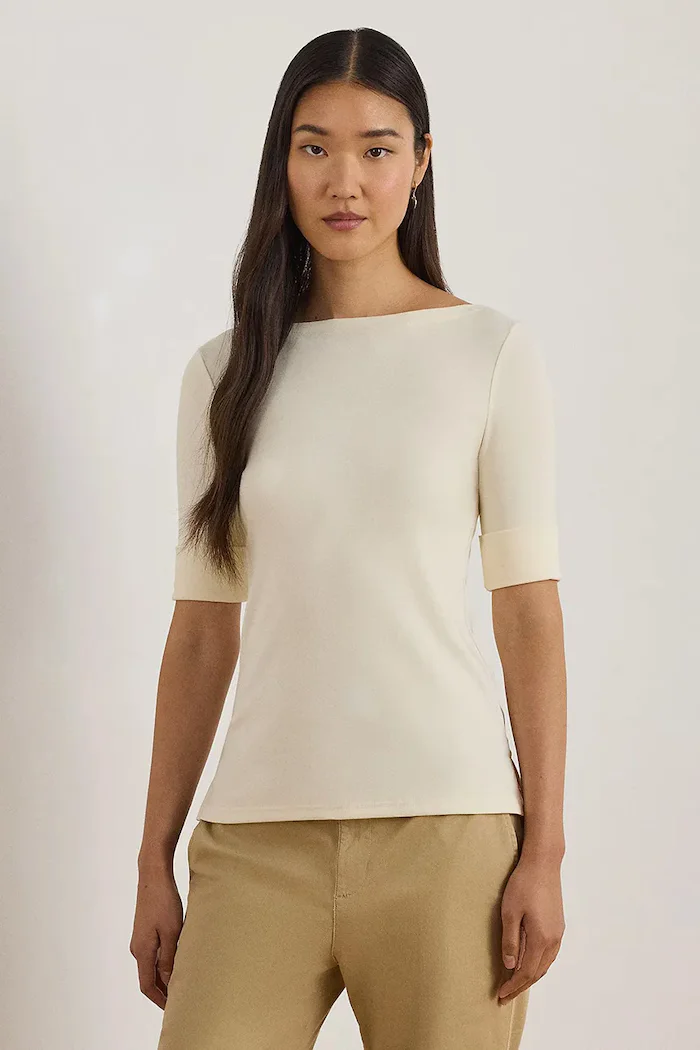 Lauren Ralph Lauren Тениска дамски в бежово