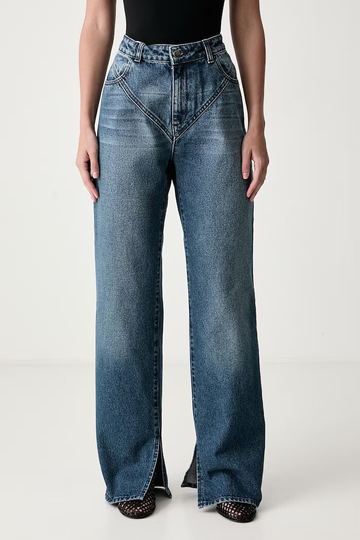 le privé дънки straight дамски DEMI JEANS BLEU сини LP00831