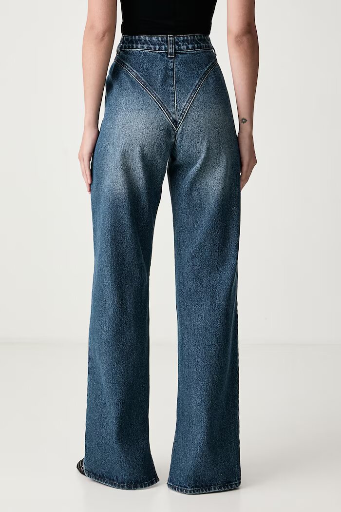 le privé дънки straight дамски DEMI JEANS BLEU сини LP00831