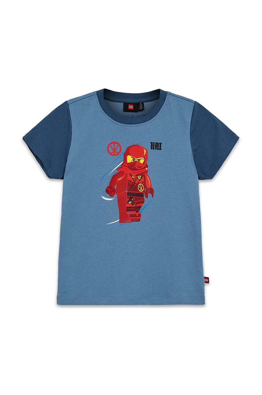 Lego Детска памучна тениска LWTANO 606