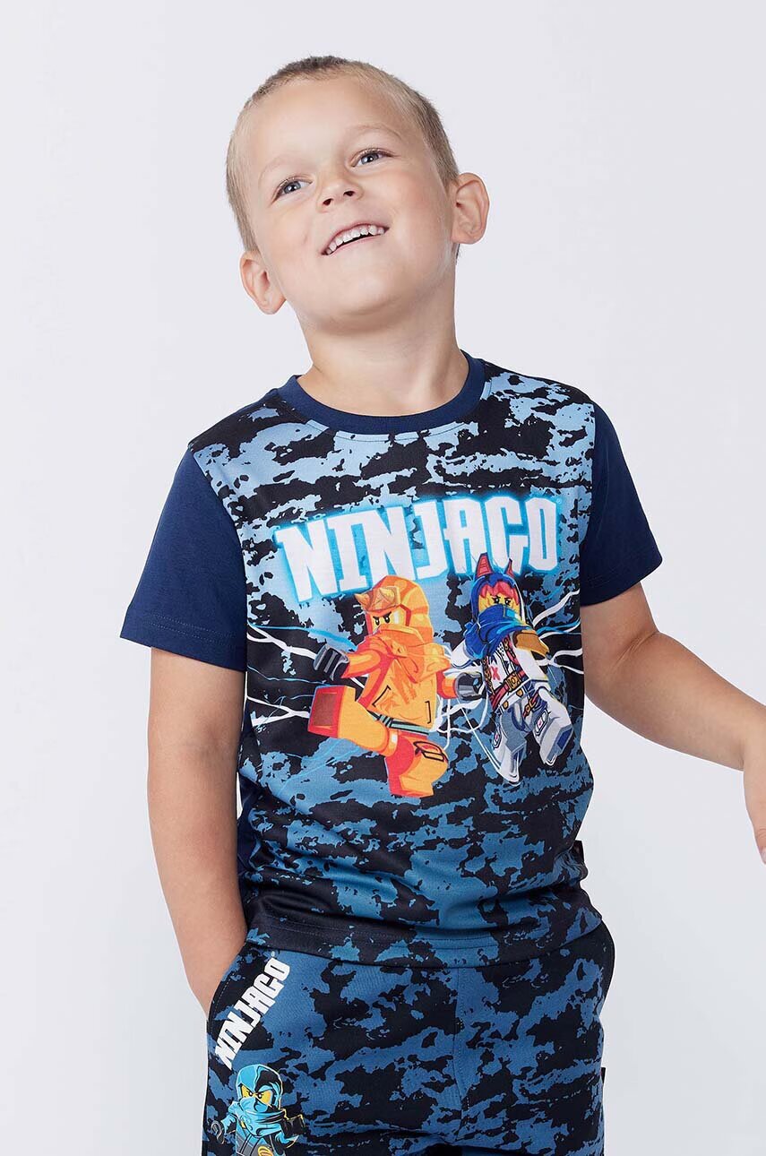 Lego Детска памучна тениска LWTANO 609