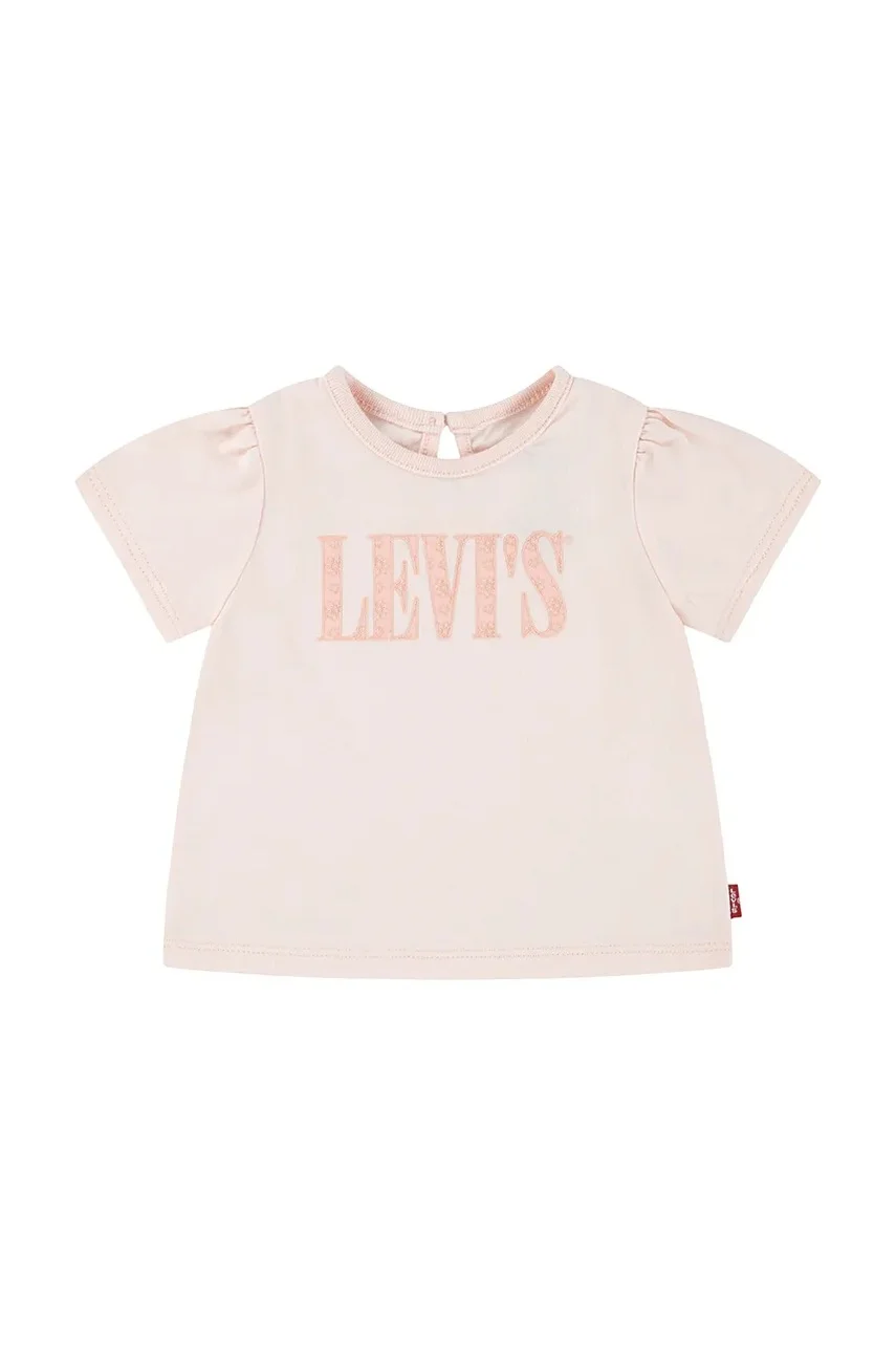Levi's Бебешка тениска SS SMOCKED SLV TEE