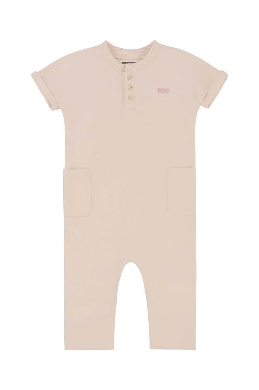 Levi's Бебешки къс гащеризон LVN SS HENLEY COVERALL