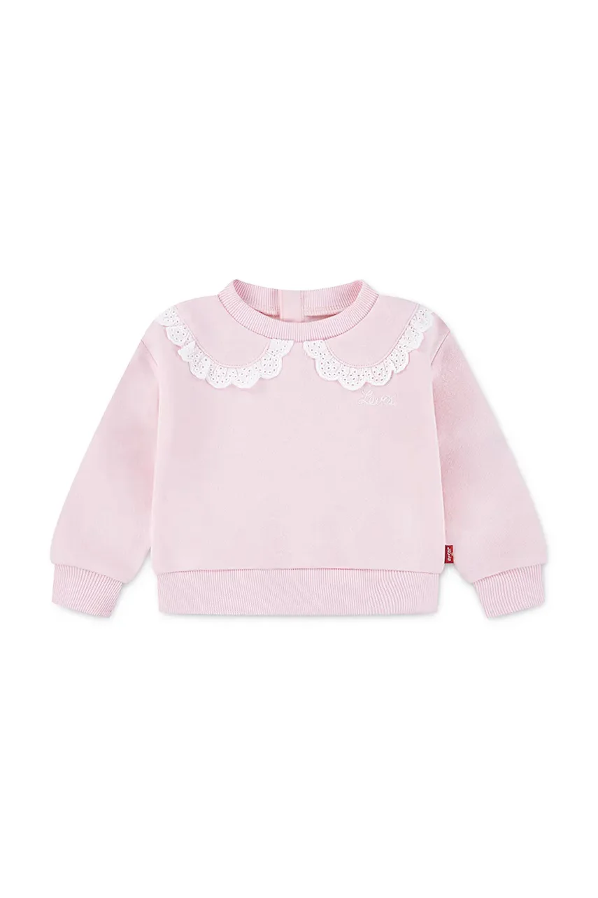Levi's Бебешки суичър PETER PAN COLLAR CREW NECK