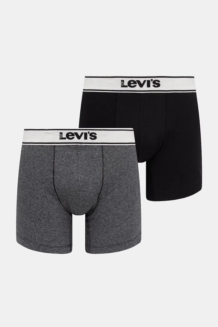 Levi's Боксерки мъжки 2 броя черни 37149-1251