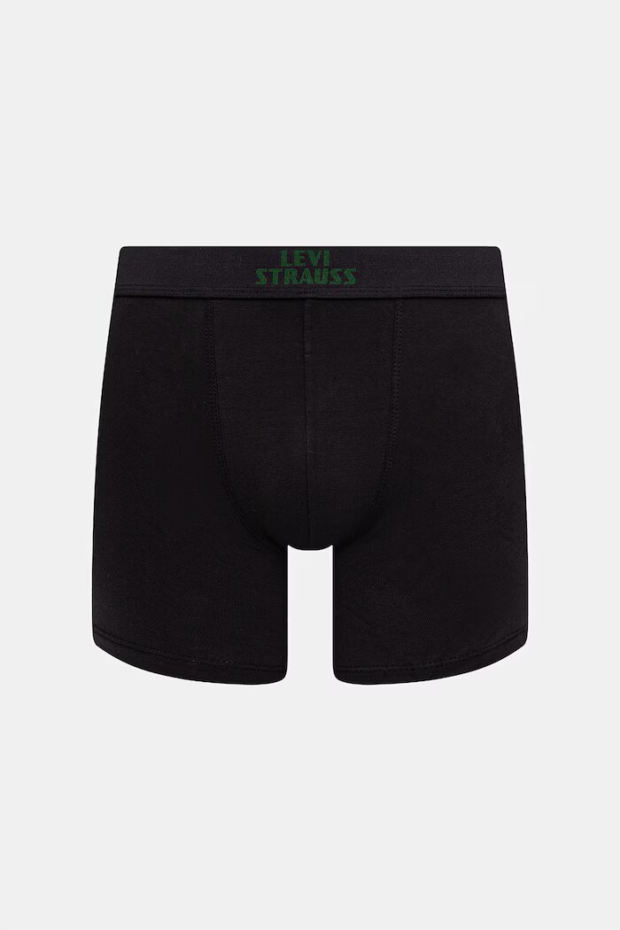Levi's боксерки мъжки от памук с еластан 2 броя черни 37149-1300