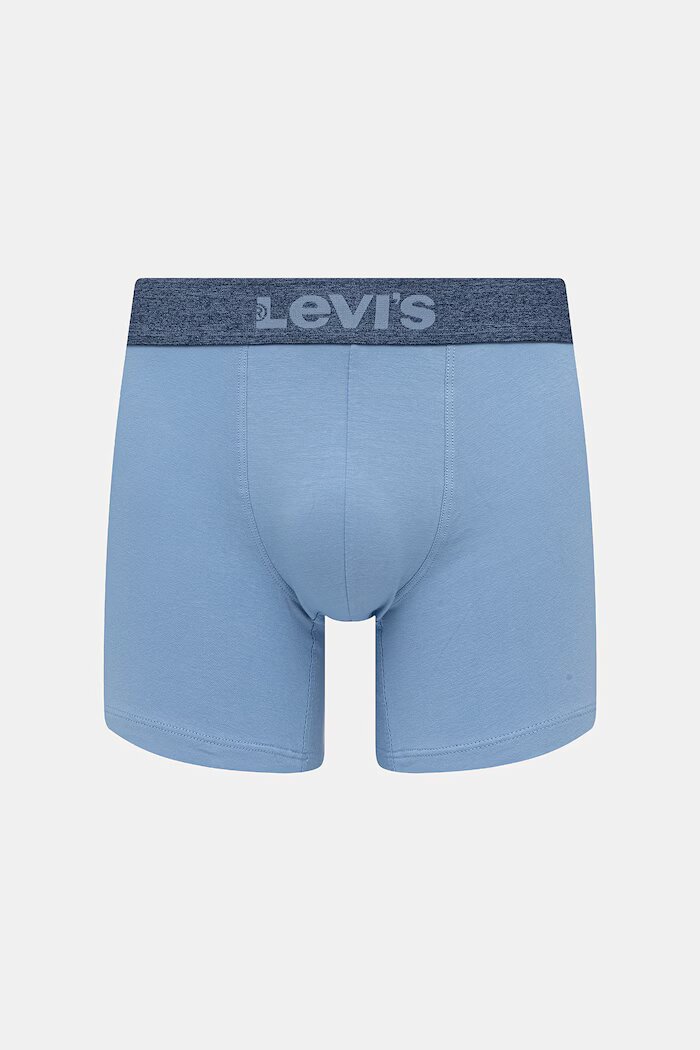 Levi's Боксерки мъжки от памук с еластан 3 броя сини 37149-1242