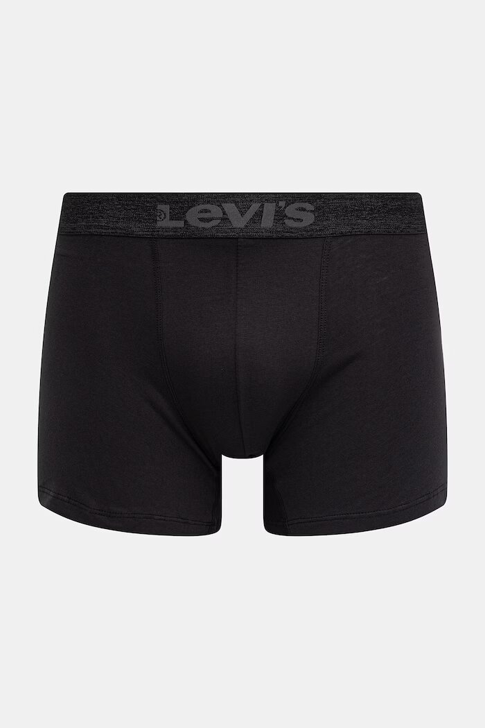 Levi's боксерки мъжки от памук с еластан 6 броя черни 37149-1305