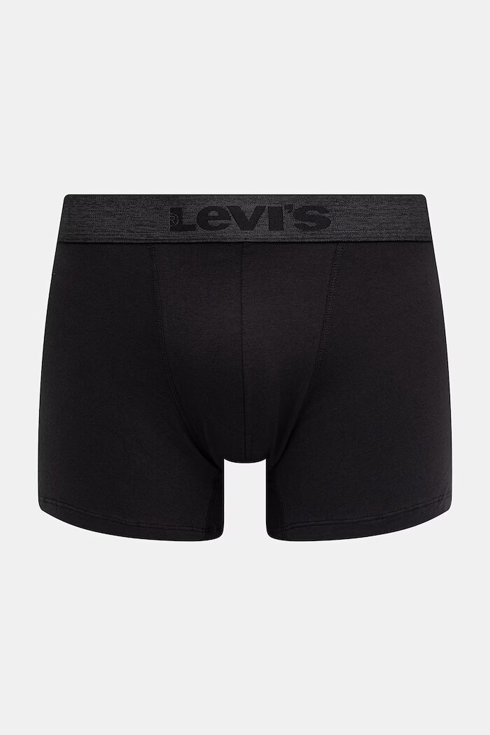 Levi's боксерки мъжки от памук с еластан 6 броя черни 37149-1305