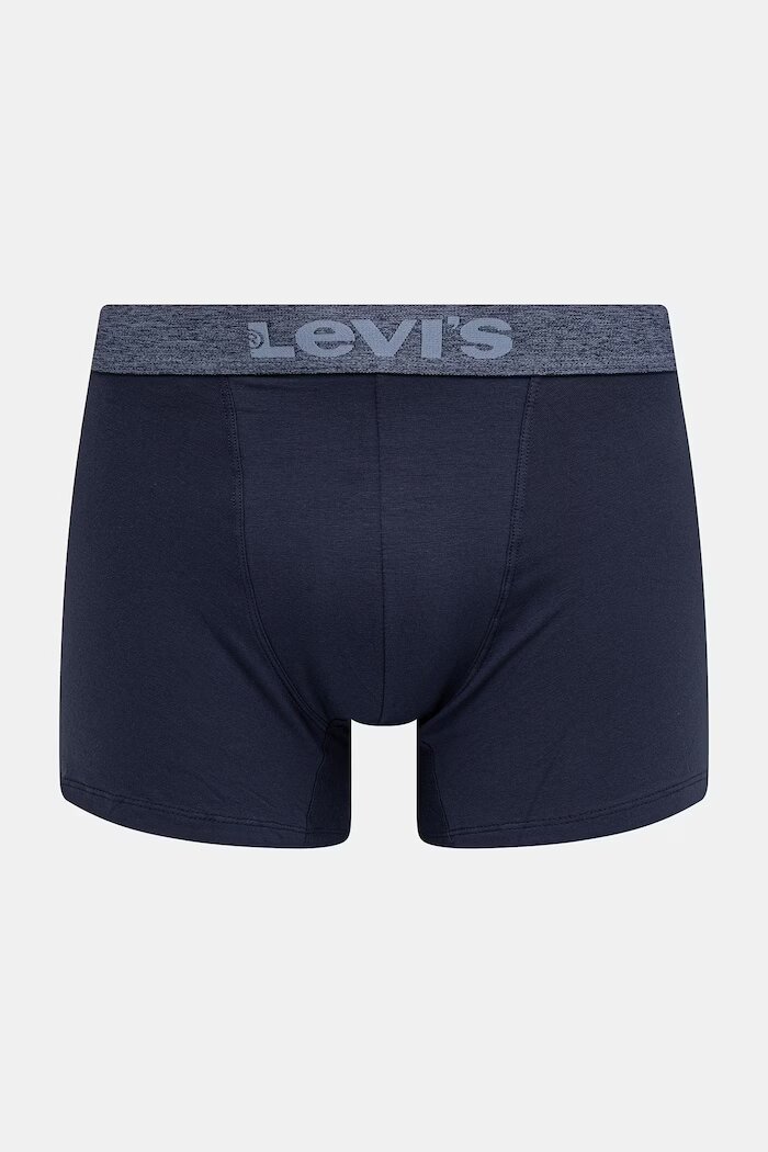Levi's боксерки мъжки от памук с еластан 6 броя черни 37149-1305