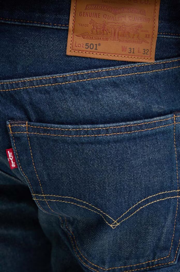 Levi's дънки прави мъжки 501® LEVIS®ORIGINAL FIT сини 00501