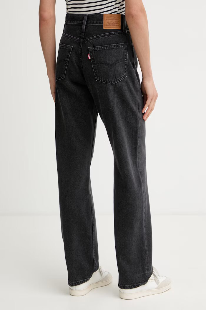 Levi's дънки relaxed fit дамски EASY DAD черни 005DC