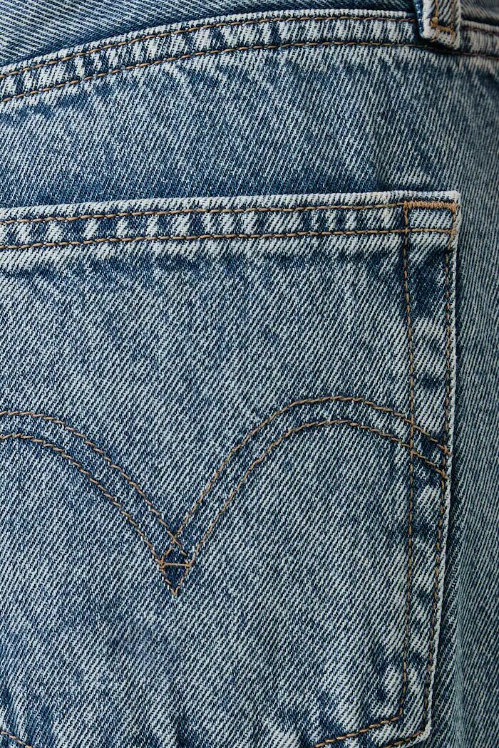 Levi's дънки wide leg дамски MIDDY WIDE LEG сини 0081Z