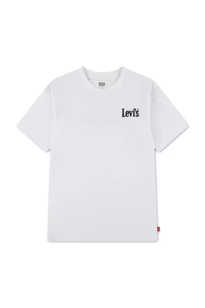 Levi's Детска тениска CLASSIC AND CLEAN TEE в бяло с изчистен дизайн 9EP758