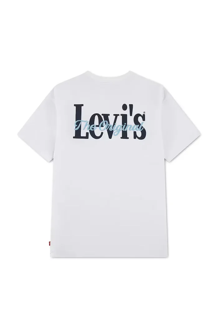 Levi's Детска тениска CLASSIC AND CLEAN TEE в бяло с изчистен дизайн 9EP758