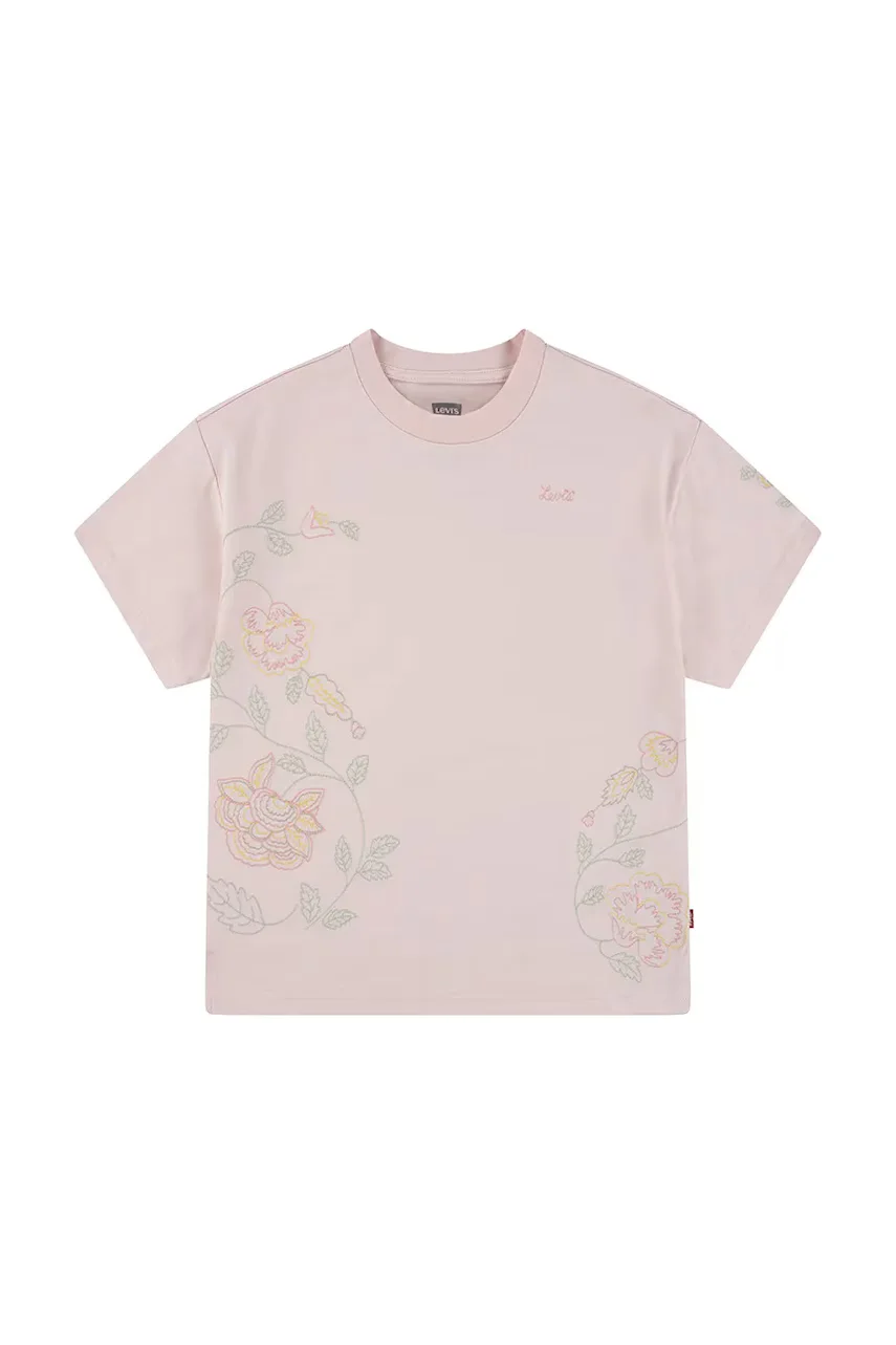 Levi's Детска тениска OVERSIZE EMBROIDERY FLORAL