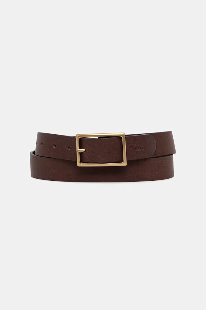 Levi's Кожен колан RECTANGLE BUCKLE в кафяво 004CH
