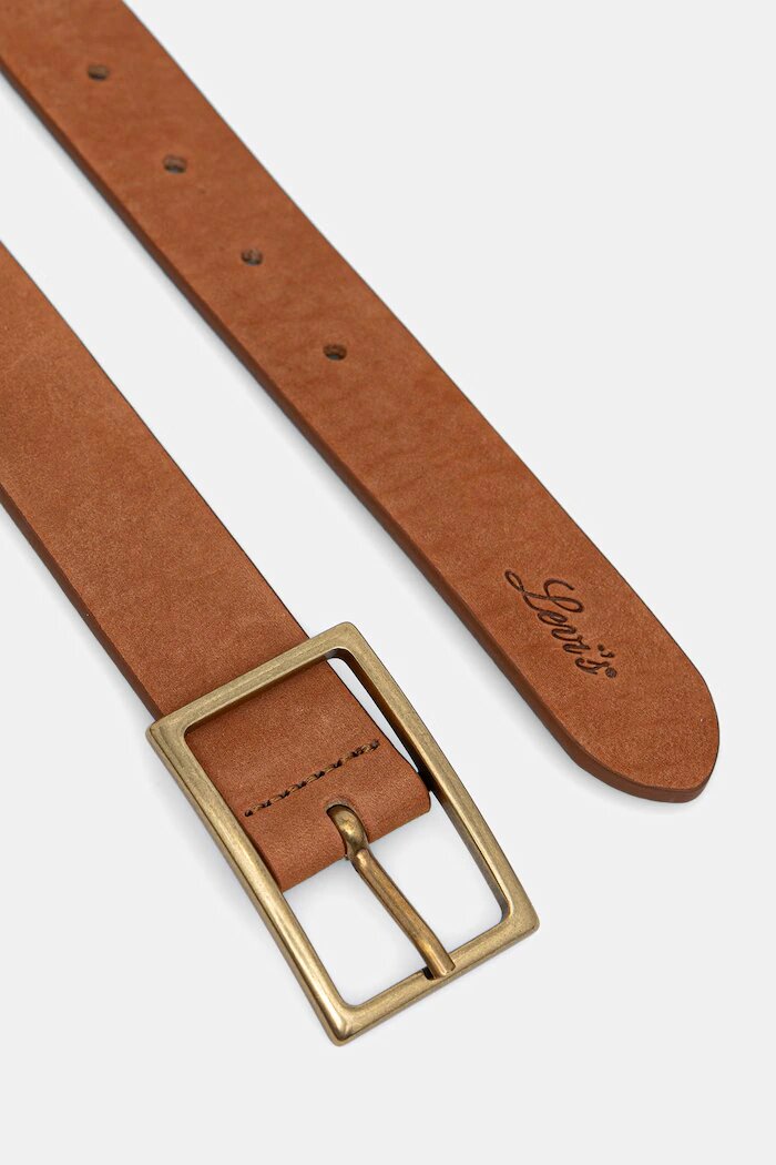 Levi's Кожен колан RECTANGLE BUCKLE в оранжево 004CH