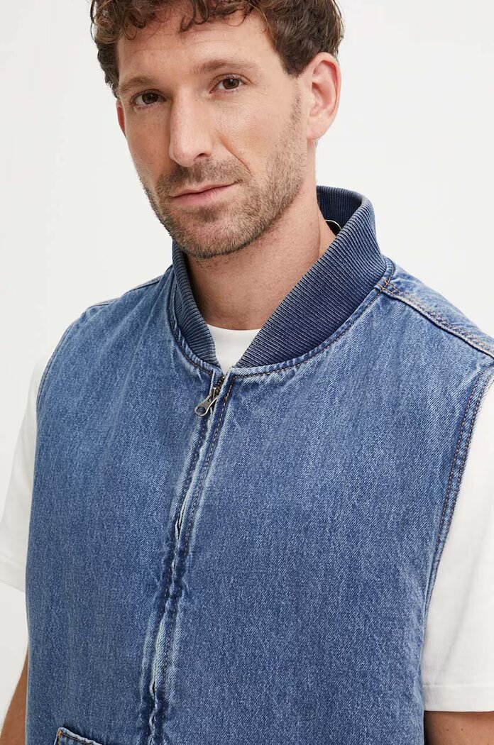 Levi's Памучен елек в синьо преходен модел A8580