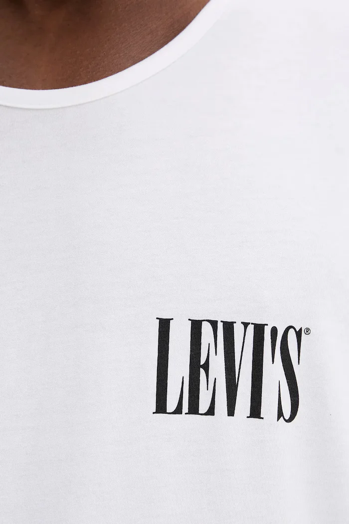 Levi's Памучна тениска GRAPHIC ROWER TANK в бяло A7642