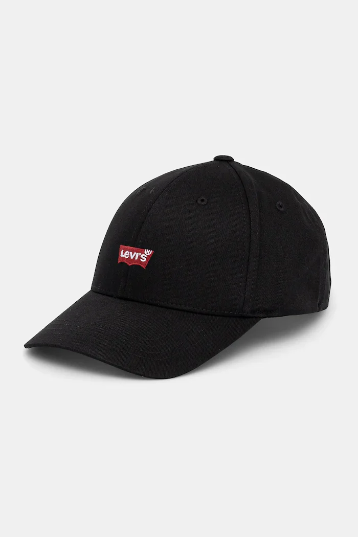 Levi's Шапка с козирка в черно с апликация
