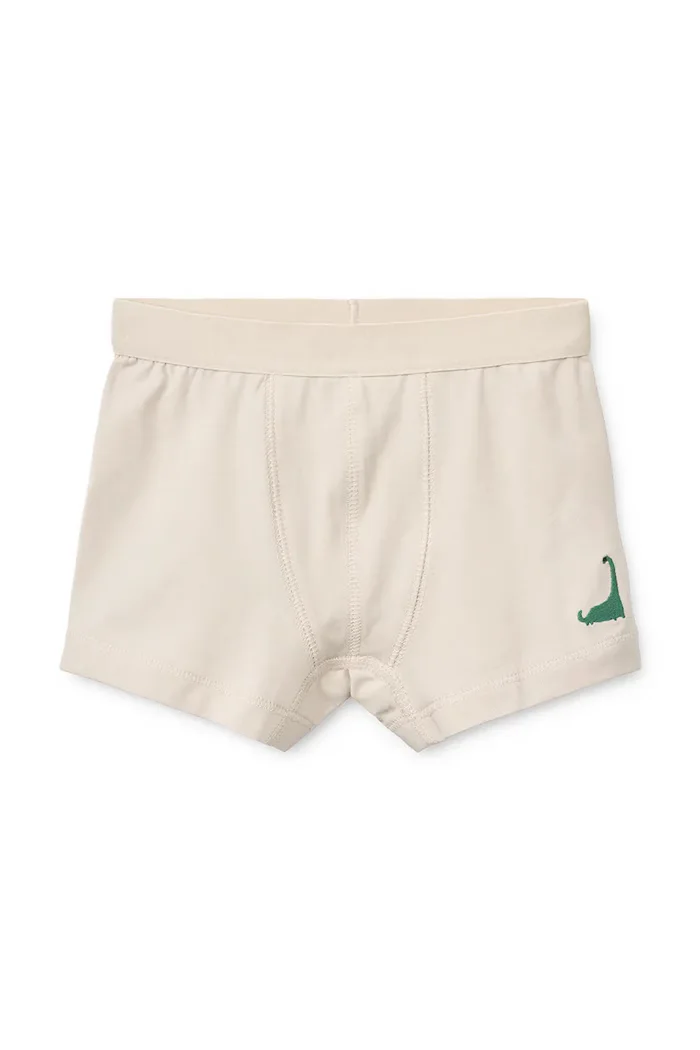 Liewood боксерки за деца от памук с еластан Marvin Boxers 3-Pack бежови LW20283