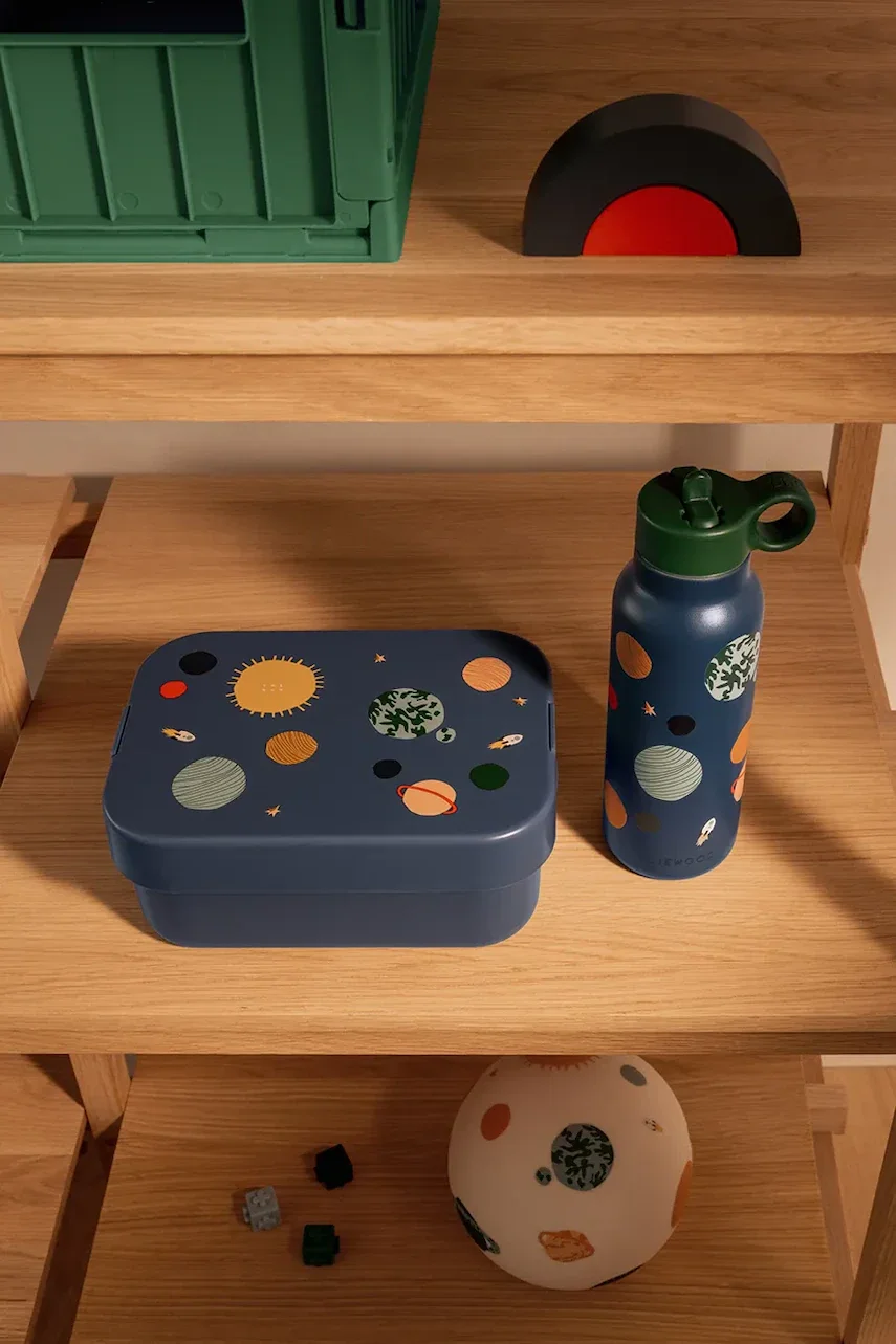 Liewood Детска кутия за обяд и бутилка Chelsey Printed Lunchbox Set