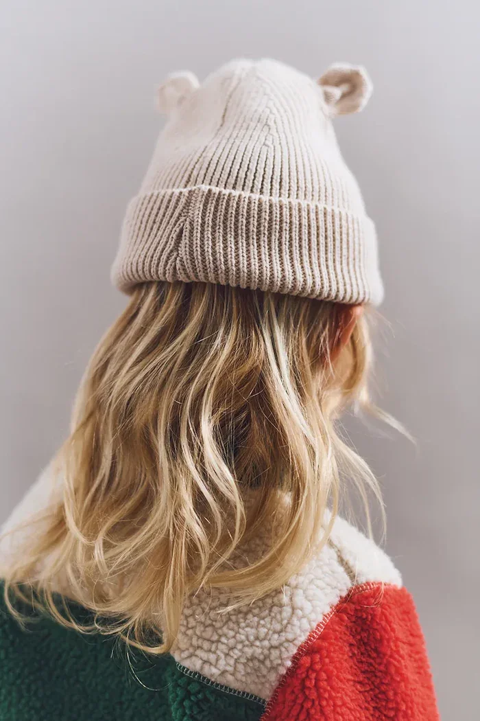 Liewood Детска памучна шапка Gina Beanie в бежово LW20105