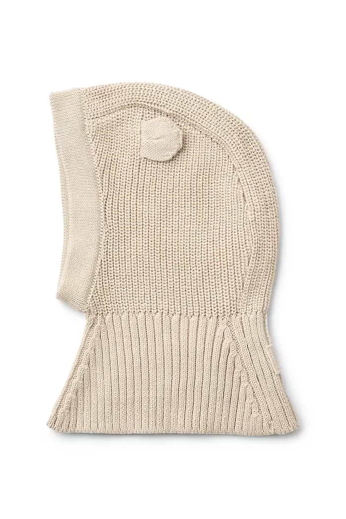 Liewood Памучен кръгъл шал Hanibal Balaclava в бежово LW20101